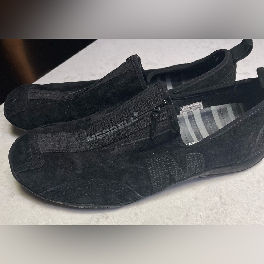 Merrell Women's Black Suede Loafers